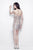 Primavera Couture - 1326 Strapless Sequined Cocktail Dress in Neutral