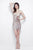 Primavera Couture - 1326 Strapless Sequined Cocktail Dress in Neutral