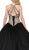 Dancing Queen - 1326 Gilded Illusion Halter Quinceanera Ballgown In Black