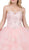 Dancing Queen - 1328 Strapless Embellished Sweetheart Ballgown In Pink