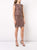 Aidan Mattox - MD1E202853 Embellished Cap Sleeve Sheath Dress In Brown