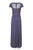 Alex Evenings - 132895 Embroidered Bateau Mesh A-line Dress In Purple