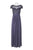 Alex Evenings - 132895 Embroidered Bateau Mesh A-line Dress In Purple