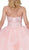 Dancing Queen - 1328 Strapless Embellished Sweetheart Ballgown In Pink