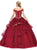 Dancing Queen - 1330 Gilt Appliqued Off Shoulder Ballgown In Red