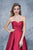 Nina Canacci - 1331 Strapless Sweetheart High Low Gown In Red