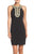 Taylor - 8599M Embellished Neck Sleeveless Sheath Dress in Black