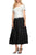 Alex Evenings - 217372 Two Piece Off Shoulder A-Line Dress in White and Black