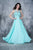 Nina Canacci - 1333 Embellished Illusion Jewel A-line Dress In Green