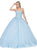 Dancing Queen - 1337 Lace Appliqued Sweetheart Bodice Ballgown In Blue