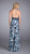 La Femme - Dazzling Sequined V-Neck Column Dress 13385 in Blue and Multi-Color