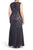 Alex Evenings - Illusion Neckline Long Lace Dress 4121551 in Blue and Neutral