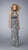 La Femme - Elegant Bejeweled High Neck Sheath Dress 13425 in Black and White