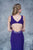 Nina Canacci - 1343 Sleeveless Deep V-neck Sheath Dress In Purple