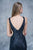 Nina Canacci - 1345 Sequined V-neck Sheath Dress In Blue