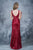 Nina Canacci - 1345 Sequined V-neck Sheath Dress In Red