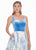 Ashley Lauren - 1345 Sleeveless Metallic Brocade Floral Ballgown In Blue and Multi-Color