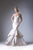Cinderella Divine - 13480 Strapless Tiered Mermaid Evening Gown In Neutral
