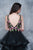 Nina Canacci - 1350 Multi-Colored V-neck A-line Dress In Black and Multi-Color