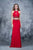 Nina Canacci - 1353 Embellished Halter Sheath Dress In Red