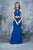 Nina Canacci - 1353 Embellished Halter Sheath Dress In Blue