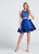 Ellie Wilde - EW21752S Two Piece Satin Dress in Blue