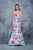 Nina Canacci - 1362 Floral Deep Sweetheart Mermaid Dress In White and Print