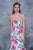 Nina Canacci Floral Deep Sweetheart Mermaid Dress 1362 In White and Print