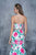 Nina Canacci - 1362 Floral Deep Sweetheart Mermaid Dress In White and Print