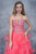 Nina Canacci - 1363 Multi-Colored Floral Embroidered A-line Dress In Pink