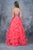 Nina Canacci - 1363 Multi-Colored Floral Embroidered A-line Dress In Pink