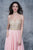 Nina Canacci - 1366 Bedazzled Sweetheart A-line Dress In Pink and Neutral