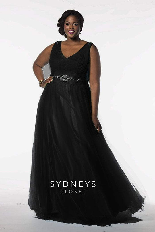 SC7154 Plus Size Dress in Black