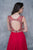Nina Canacci - 1367 Embellished V-neck A-line Dress In Red