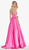 Ashley Lauren - 1367 Strapless Oversized Bow Satin A-Line Gown In Pink