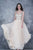 Nina Canacci - 1368 Bejeweled V-neck A-line Dress In Neutral