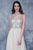 Nina Canacci - 1368 Bejeweled V-neck A-line Dress In Neutral