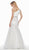 Ashley Lauren - 1368 Embellished One Shoulder Satin Tulle Dress In White