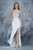 Nina Canacci - 1369 Embellished Halter Sheath Dress In White