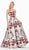 Ashley Lauren - 1371 Embellished Sweetheart Brocade A-line Dress In Floral and Multi-Color