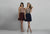 Dave & Johnny - A6226W Lace Halter A-line Dress in Blue and Red