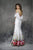 Nina Canacci - 1374 Multi-Colored Printed V-neck Sheath Dress In White and Print