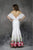 Nina Canacci - 1374 Multi-Colored Printed V-neck Sheath Dress In White and Print