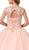 Dancing Queen - 1376 Embellished Bateau Ballgown In Orange