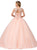 Dancing Queen - 1376 Embellished Bateau Ballgown In Orange