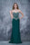 Nina Canacci - 1378 Strapless Crystal Ornate Corset Gown In Green