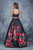 Nina Canacci - 1381 Two Piece Floral Printed A-line Dress In Black and Print