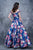 Nina Canacci - 1384 Off-Shoulder Floral Print Ballgown In Print and Floral