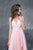 Nina Canacci - 1388 Sleeveless Jeweled Applique A-Line Gown In Pink