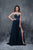 Nina Canacci - 1391 Bejeweled Sweetheart A-line Dress In Blue